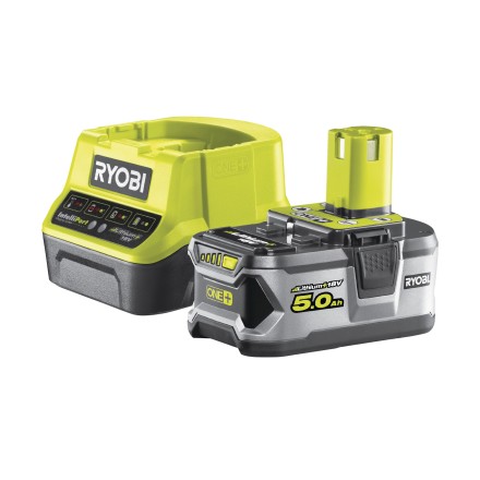 Ryobi ONE Li-Ion аккумулятор 5.0Aч  зарядное устройство RC18120, RC18120-150 купить в Уфе