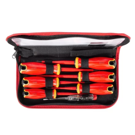 Набор диэлектрических отверток КВТ VDE НИО-2207 PZ/FL сталь S2, профиль SL, PH, PZ/FL, 7 шт. (103018) купить в Уфе