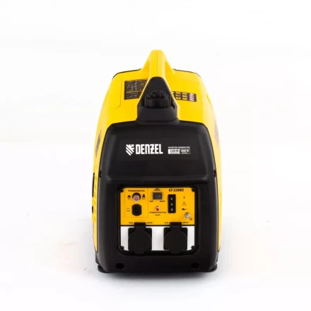 Генератор инверторный GT-2200iS, 2.2 кВт, 230 В, бак 4 л, закрытый корпус, ручной старт Denzel 94702 купить в Уфе