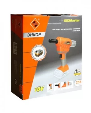 Пистолет для установки заклепок аккумуляторный АКМ1855 49255 купить в Уфе