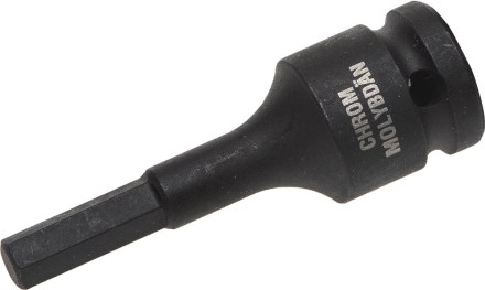 Торцовая головка KRAFTOOL &quot;INDUSTRIE QUALITAT&quot; ударная (1/2&quot;), HEX, Cr-Mo, фосфатированная, H8 27950-08_z01 купить в Уфе
