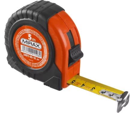 Рулетка MIRAX, обрезиненный пластиковый корпус, 5м/18мм 34011-05-18_z01 купить в Уфе
