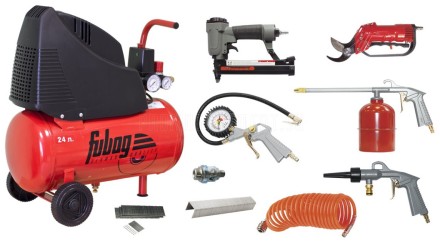 Компрессор безмасляный поршневой прямой FUBAG GARDEN MASTER KIT 9предметов купить в Уфе