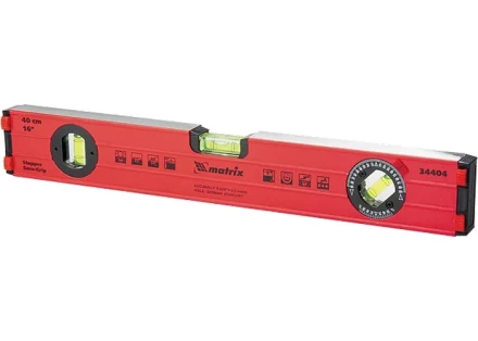 Уровень алюминиевый 400 мм фрезерованный 3 глазка усиленный MTX 344049 купить в Уфе