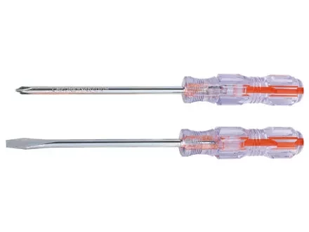 Отвертка Сrystal SL6,0 х 100 мм прозрачная рукоятка углерод. сталь SPARTA 134017 купить в Уфе