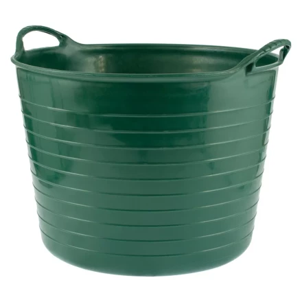 Ведро гибкое сверхпрочное, 28 л, зеленое, Россия, Сибртех 67512 купить в Уфе