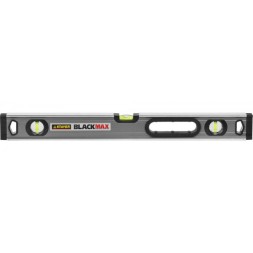 Уровень STAYER &quot;PROFESSIONAL&quot; &quot;BlackMax&quot; коробчатый усиленный с ручками, утолщенный особопроч профиль, 0,5мм/м, 3 ампулы, 60см 3475-060
