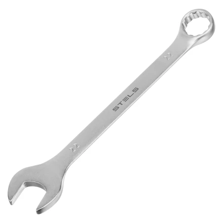 Набор ключей комбинированных Stels 15421, 6-22 мм, 12 шт, CrV, матовый хром купить в Уфе