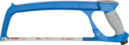 Ножовка по металлу ЗУБР ПРО-500, цельнолитая, обрезиненная рукоятка, натяжение 100 кг, 300 мм 15776_z01 купить в Уфе