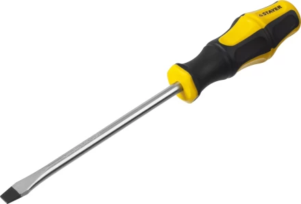 Отвертка STAYER "MASTER" "HERCULES", Сr-V, противоскользящая рукоятка, SL8,0x150мм 25051-08-15_z02 купить в Уфе