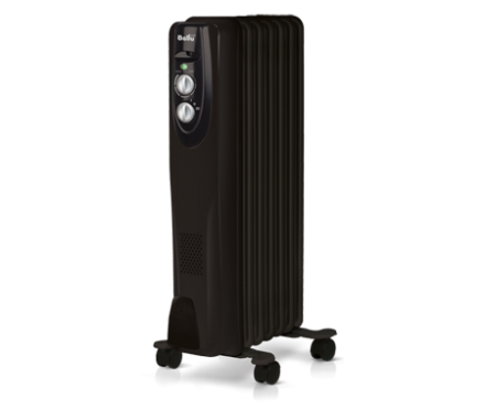 Маслянный радиатор обогреватель электрический BALLU Classic black BOH/CL-07BRN 1500 купить в Уфе