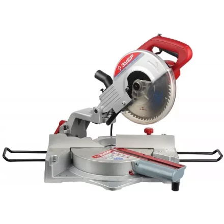 Пила торцовочная ЗУБР, подвижная головка, 255 мм, 4600 об/мин, 1600 Вт ЗПТ-255-1600-Л купить в Уфе