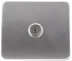 Розетка СВЕТОЗАР &quot;ГАММА&quot; телевизионная, без вставки и рамки, цвет светло-серый металлик SV-54115-SM купить в Уфе