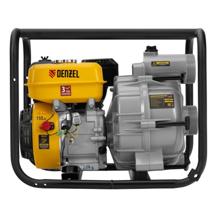 Мотопомпа бензиновая для грязной воды Denzel PX-80D7 99206, 7 л.с., 3&quot;, 1300 л/мин, глуб 8 м,напор 30 м купить в Уфе