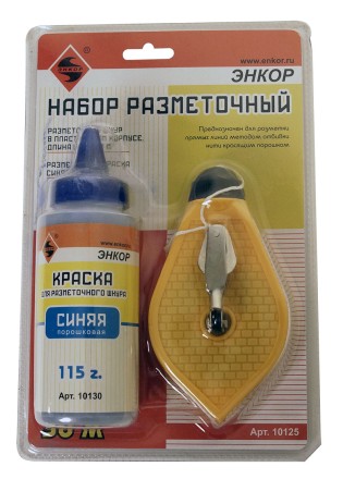 Набор разметочный пластиковый корпус 30 м краска синяя Энкор 10125 купить в Уфе