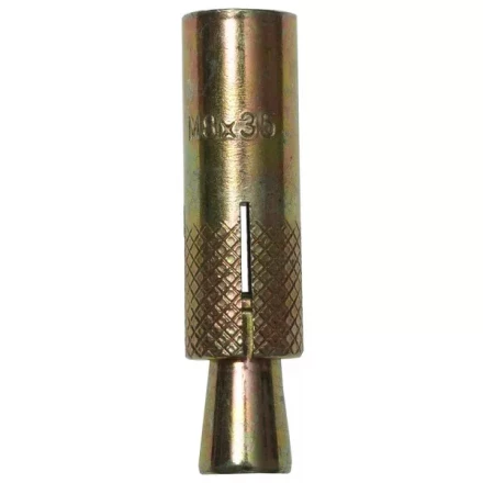 Анкер ЗУБР с клином, желтопассивированный, 8,0х35мм, ТФ6, 3шт 4-302076-08-035 купить в Уфе