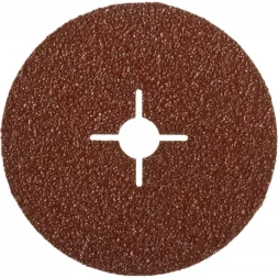 Круг шлифовальный ЗУБР "ПРОФИ" фибровый, для УШМ, P24, 125х22мм, 5 листов 35585-125-024