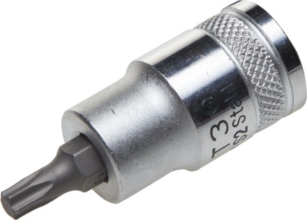 Торцовая бита-головка KRAFTOOL &quot;INDUSTRIE QUALITAT&quot;, материал S2, TORX, сатинированная, 1/2&quot;, Т40 27905-40_z01 купить в Уфе