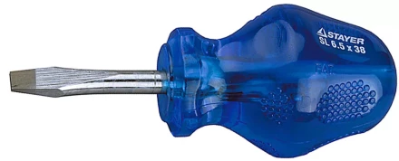 Отвертка STAYER "PROFI" "HI-TEC NEW", Cr-V, намагниченный наконечник, SL 6,5х38мм 2-250495-38-6.0 купить в Уфе