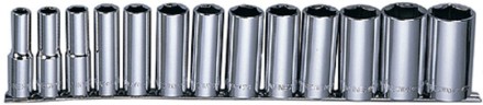 Набор головок торцевых глубоких 1/2&quot;DR MAXI DRIVE рельс SAE 7/16-1-1/4&quot; 13предметов Jonnesway S05HD4213S 49082 купить в Уфе