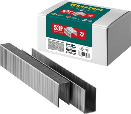 Скобы тип 20GA (53F / D / 056) 5000 шт 31787-22 купить в Уфе