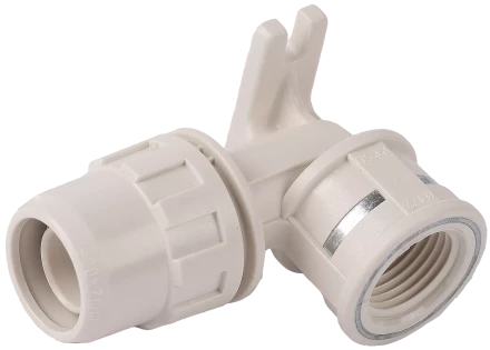 Муфты угловые 90 с креплением штуцер с гайкой-внутренняя резьба с креплением Преимущества купить в Уфе