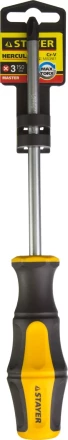 Отвертка STAYER "MASTER" "HERCULES", Сr-V, противоскользящая рукоятка, PH3x150мм 25052-3-15_z02 купить в Уфе