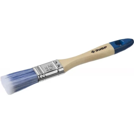Кисть плоская  ЗУБР &quot;АКВА-МАСТЕР&quot;, искусственная щетина, деревянная ручка, 25мм 4-01007-025 купить в Уфе