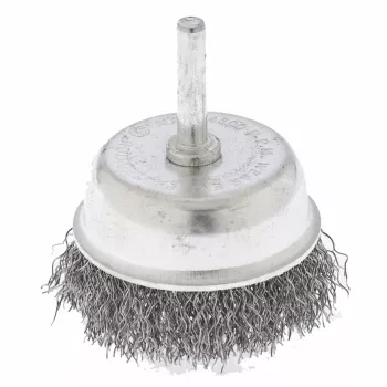Щетка для дрели 65 мм &quot;чашка&quot; со шпилькой витая проволока  СИБРТЕХ 744777 купить в Уфе