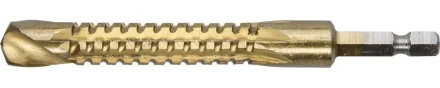 ЗУБР. Сверло фрезеровальное по дереву и тонкому листовому металлу, шестигранный хвостовик 1/4", 12х110мм 29966-12 купить в Уфе