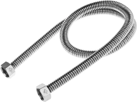 Подводка ЗУБР &quot;ЭКСПЕРТ&quot; сильфонная из нержавеющей стали, для воды, г/г (гайка-гайка), 1/2&quot;, 0,8м 51011-G/G-080 купить в Уфе