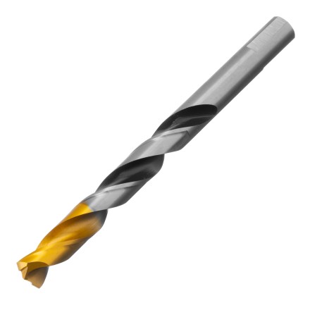 Сверло спиральное по металлу Denzel 12 x 151мм, Р6М5, Golden Tip, многогранная заточка, 718287 купить в Уфе