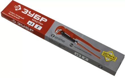 Ключ трубный ЗУБР &quot;МАСТЕР&quot; рычажный, прямые губки, цельнокованный, № 3, 2&quot; 27314-3 купить в Уфе