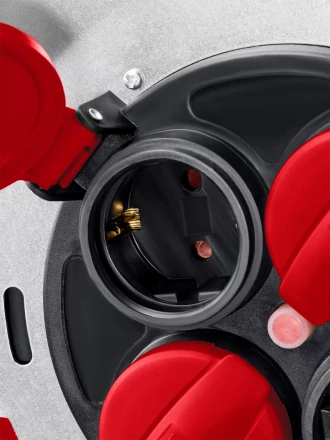 Силовые удлинители на стальной катушке  HEAVY DUTY 4.0, кабель КГ 3х2,5 кв мм 55086-30 купить в Уфе