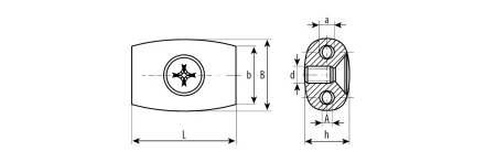 Зажимы троса Бочонок промфасовка серия МАСТЕР купить в Уфе