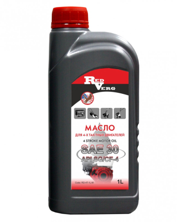 Масло RedVerg 4-такт SAE 30 (1л) минеральное купить в Уфе
