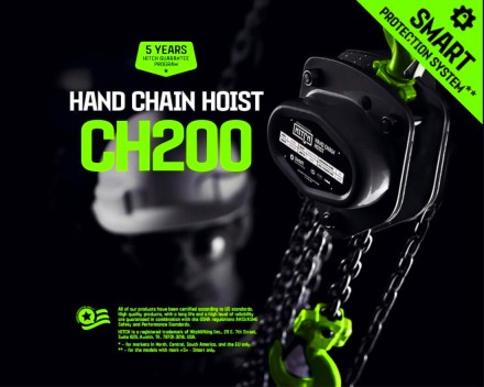 Таль ручная цепная HITCH CH200-G, 1 т, 3 м. Гальваническая цепь купить в Уфе