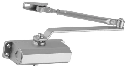 Доводчик дверной ЗУБР для дверей массой до 40 кг, цвет серебро 37910-50 купить в Уфе