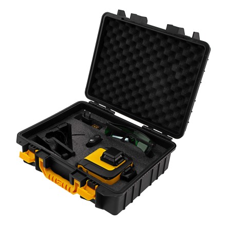 Лазерный уровень мультипризм. LXI 360-3 Green, 30 м, 520 нм, акк. Li 2800 mAh, резьба 1/4&quot;// Denzel 35079 купить в Уфе