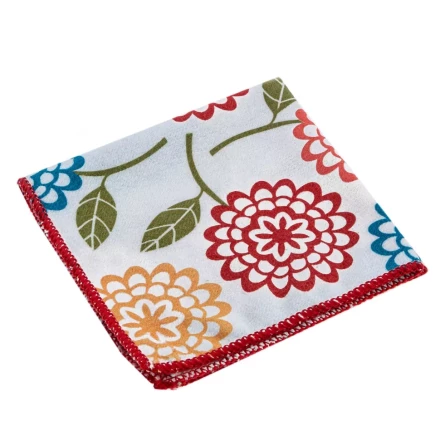 Салфетка из микрофибры универсальная Home Palisad 923435, 300 х 300 мм, с цветами купить в Уфе