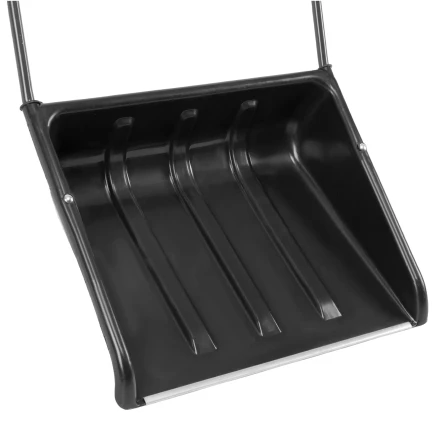 Движок для уборки снега пластиковый Сибртех, 570 х 470 х 1300 мм, стальная рукоятка, Россия, 615925 купить в Уфе