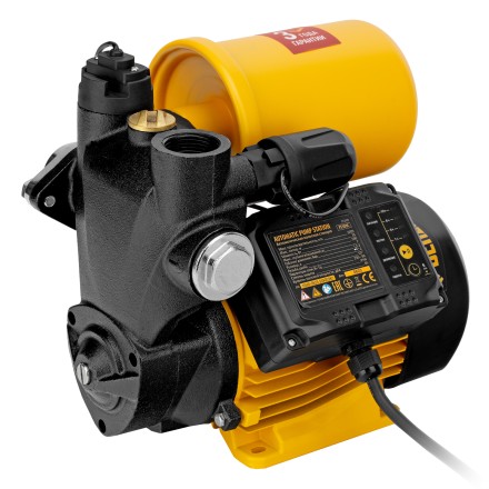 Насосная станция Denzel PS500C, 500 Вт, напор 35 м, 2200 л/ч, ресивер 2 л, блок управления 97249 купить в Уфе