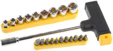 Набор: Отвертка Т-образная Maxfix с битами и торцовыми головками, 22-в-1, STAYER 2540-H20, 22 предмета 2540-H20 купить в Уфе