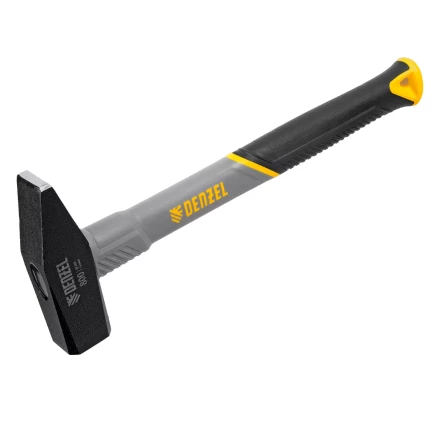 Молоток слесарный, 800 г Denzel 10488, кованый, фибергласовая рукоятка c TPR покрытием купить в Уфе