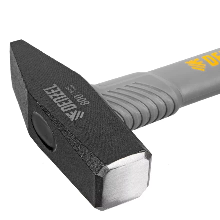 Молоток слесарный, 800 г Denzel 10488, кованый, фибергласовая рукоятка c TPR покрытием купить в Уфе