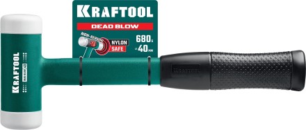Безынерционный молоток KRAFTOOL DEAD BLOW с бойками из полиамида 2078-40 купить в Уфе