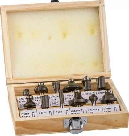 Набор STAYER Фрезы по дереву, 12шт 2992-H12 купить в Уфе