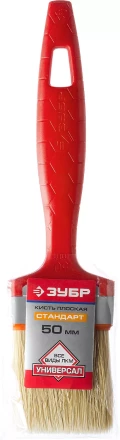 Кисть плоская ЗУБР&quot;УНИВЕРСАЛ-СТАНДАРТ&quot;, натуральная щетина, пластмассовая ручка, 2&quot;/50мм 01015-050 купить в Уфе