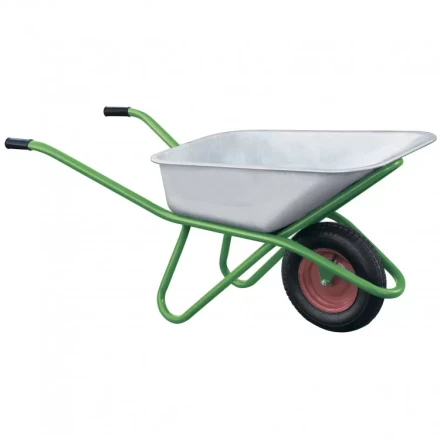 Тачка садово-строительная усиленная грузоподъемность 200 кг объем 90 л Kronwerk 689418 купить в Уфе