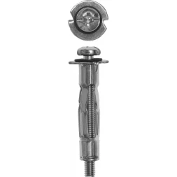 Анкер ЗУБР для пустотелых конструкций оцинкованный, с винтом PH2&SL, М4х32х13мм, ТФ6, 4шт 4-302476-04-032